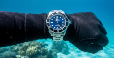 Montre en acier pour plongé