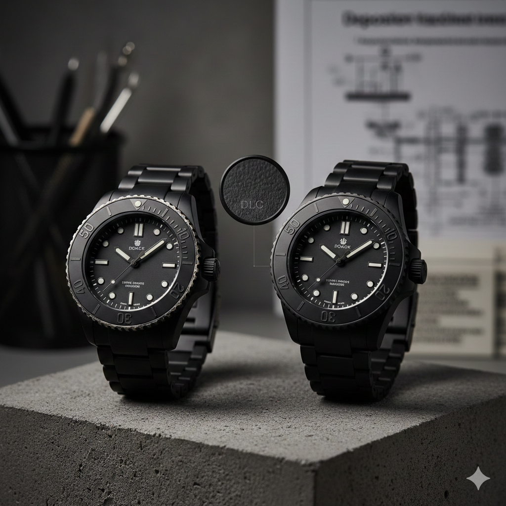 Acier PVD vs Acier DLC